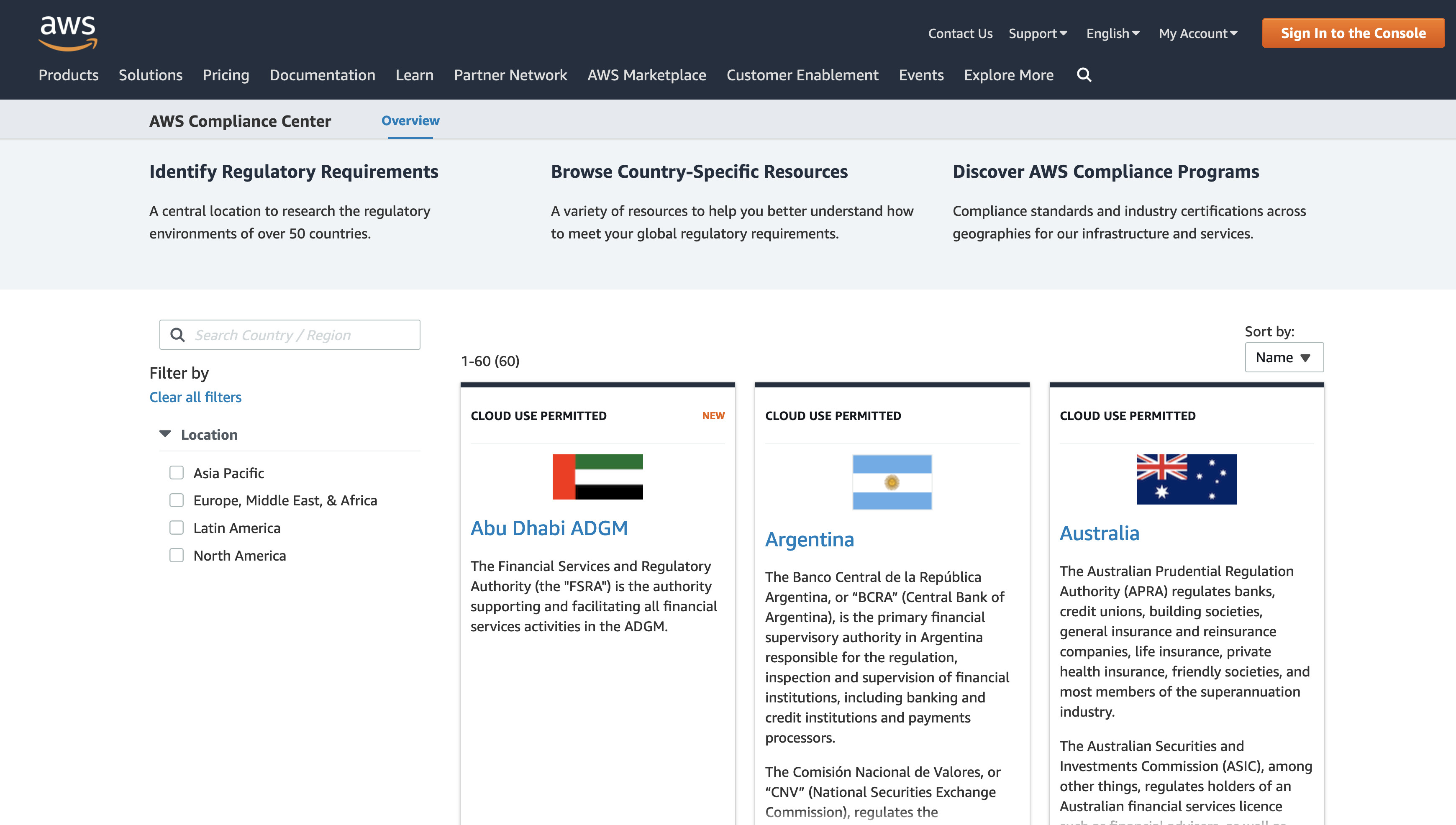 Identifying Required Regulations